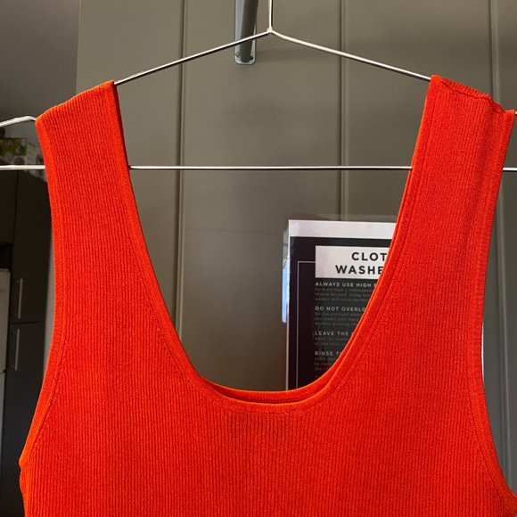 & Other Stories Fitted Tank Orange - Picture 4 of 5